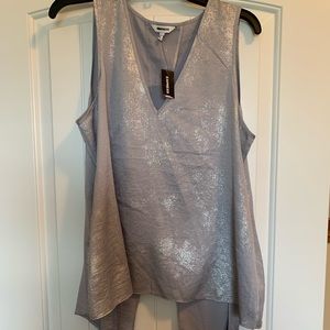 Express Silver Sleeveless Blouse